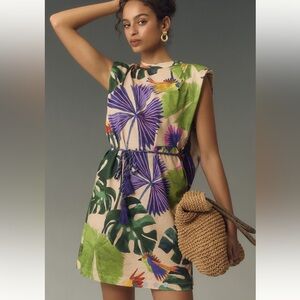 New FARM Rio Macaw Jungle T-Shirt Mini Dress